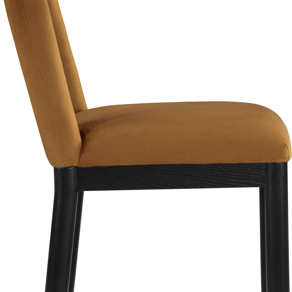 Conrad - Velvet Dining Chair With Black Legs