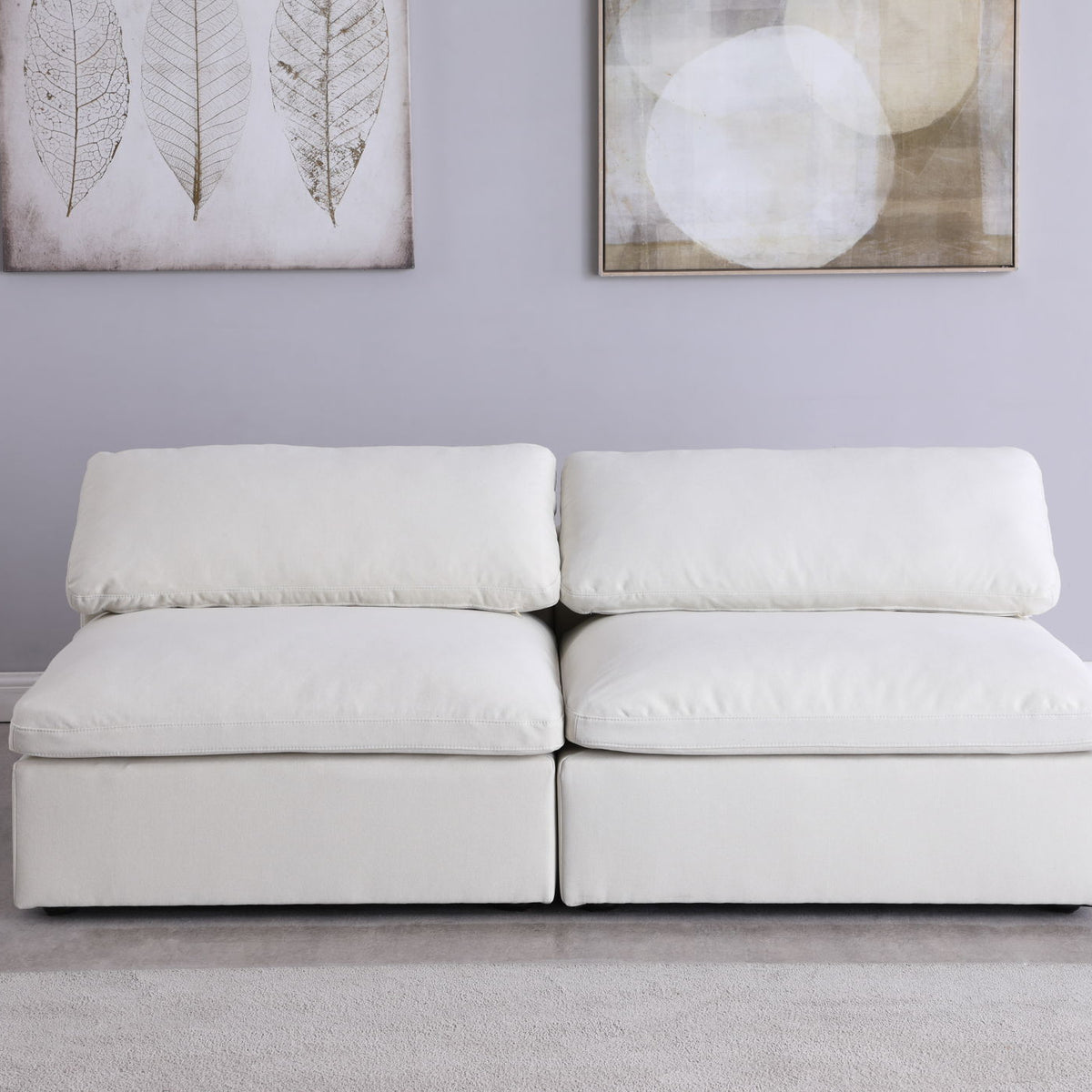 Serene - Modular Armless 2 Seat Sofa