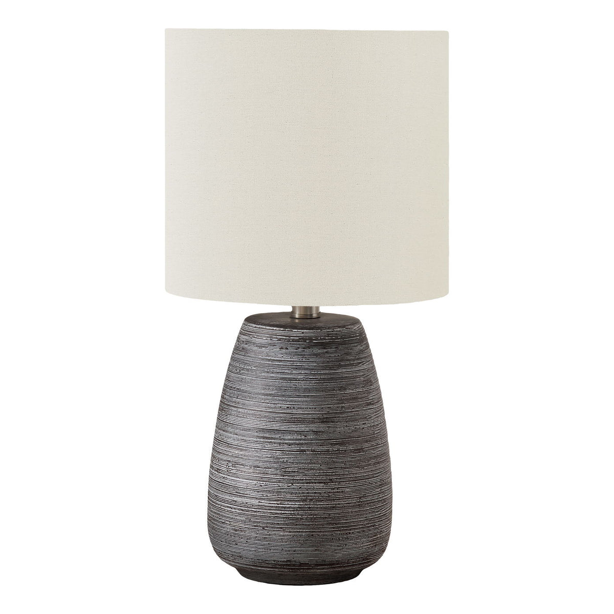 Lighting, Table Lamp, Ceramic, Contemporary - Gray / Cream
