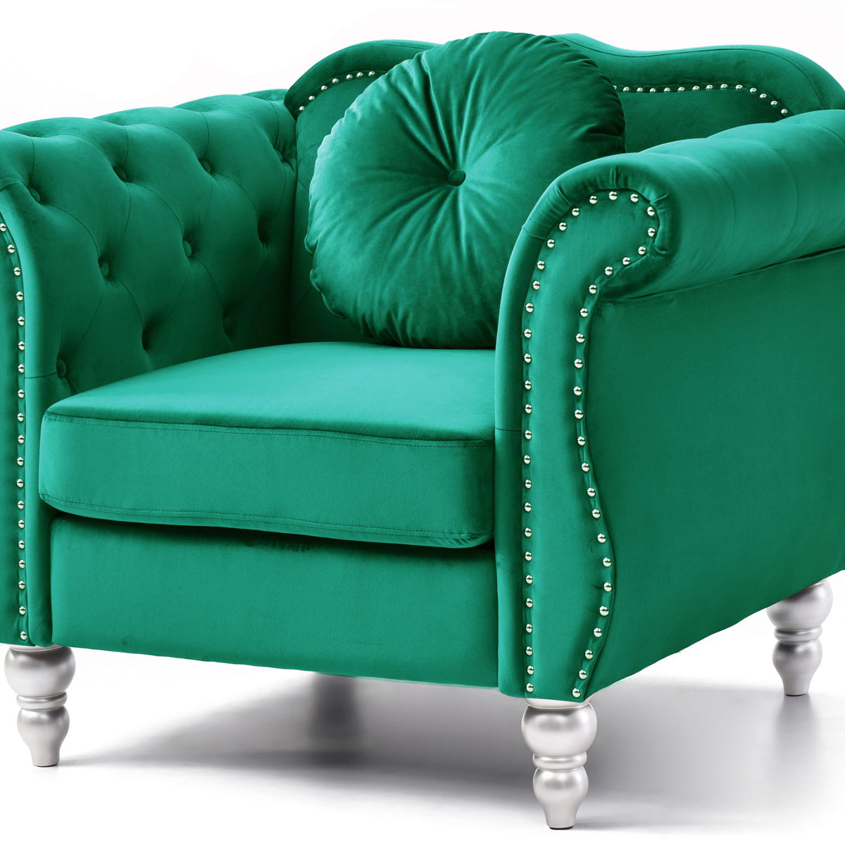 Chic Transitional Flared Arm Chair
