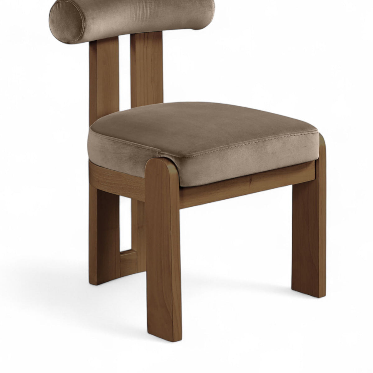 Arienzo - Performance Fabric Upholstered Dining Chair (Set of 2) - Walnut Base