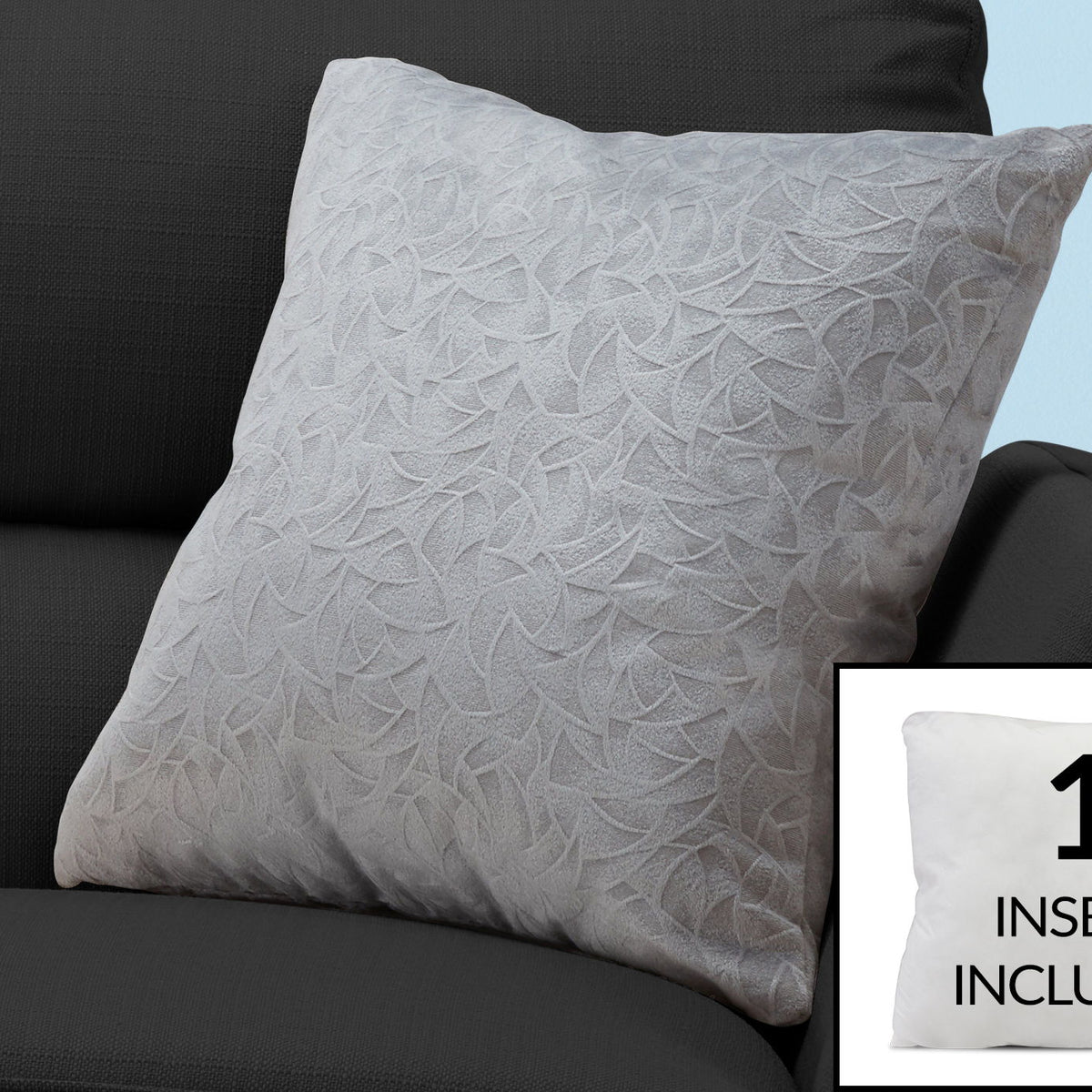Pillow Square, Insert Included, Decorative Throw, Hypoallergenic