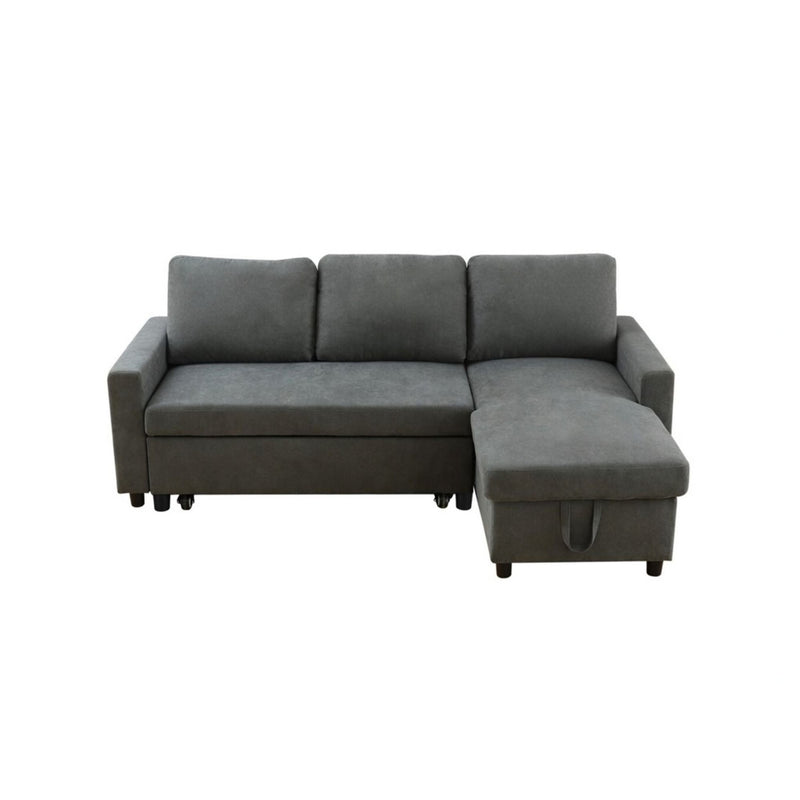 L - Shaped Convertible Sofa Bed With Storage Chaise