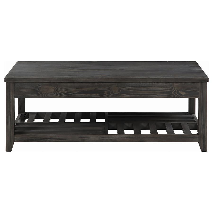 Cliffview - Rectangular Wood Lift Top Coffee Table - Gray