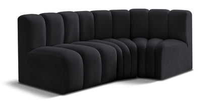 Arc - Velvet 3 Piece Sofa