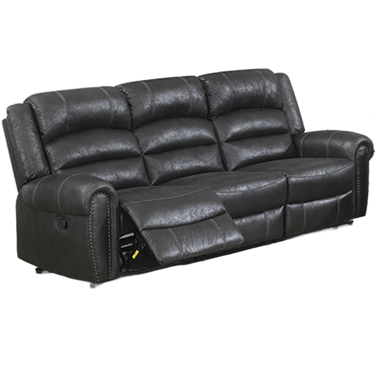 Power Reclining Sofa With Built In USB Port - Black