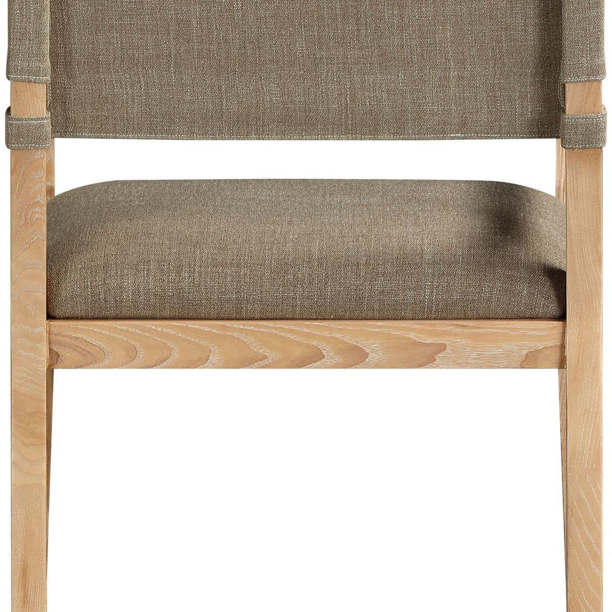 Avon - Linen Textured Performance Fabric Upholstered Dining Arm Chair