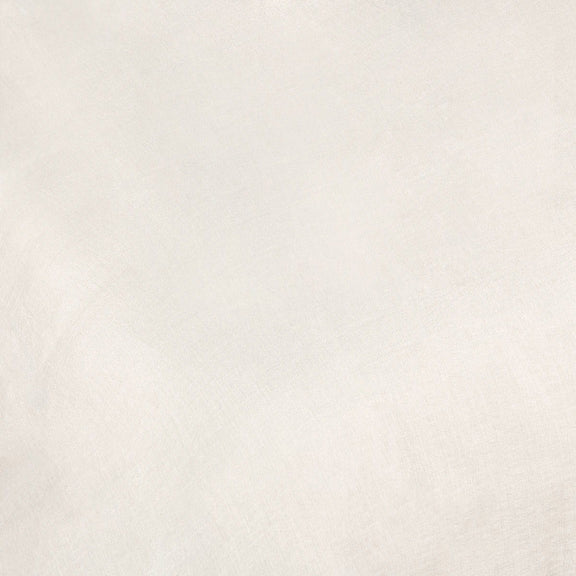 Ivory hemp sham with subtle woven texture