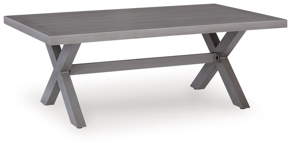 Half Moon Beach - Rectangular Cocktail Table - Gray