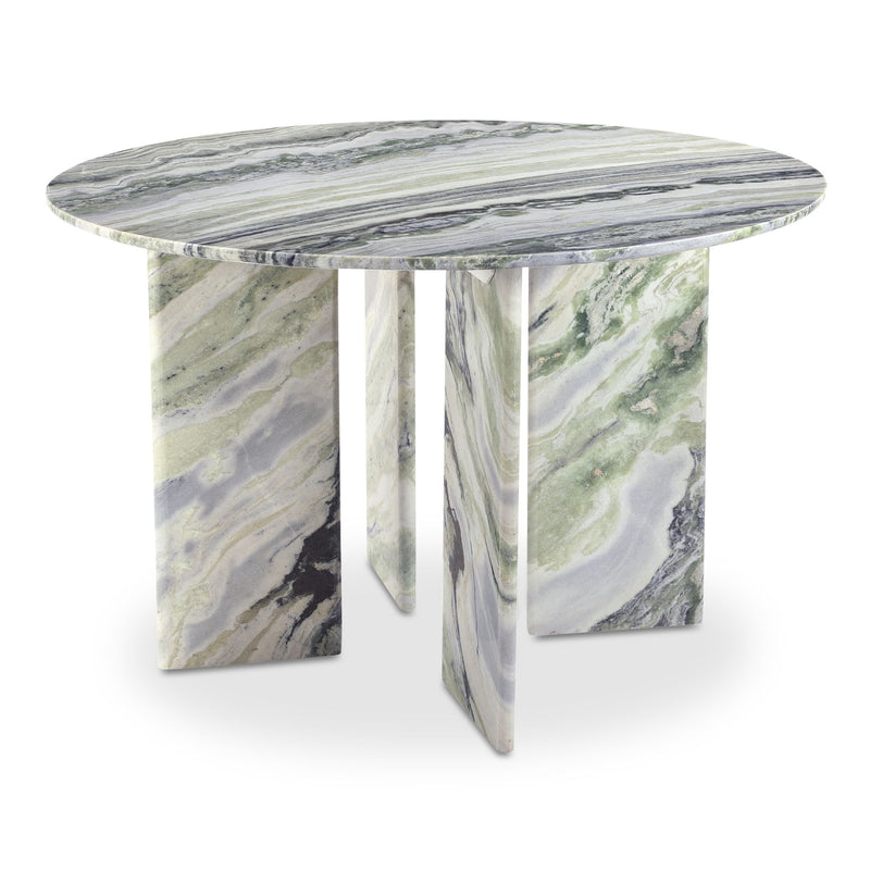 Celia - Round Dining Table - Green / Gray