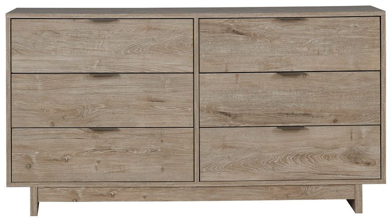 Oliah - Six Drawer Dresser - 31'' Height - Beige