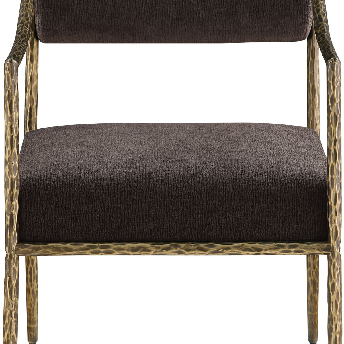 Bastille - Upholstered Dining Arm Chair (Set of 2) - Brass Frame