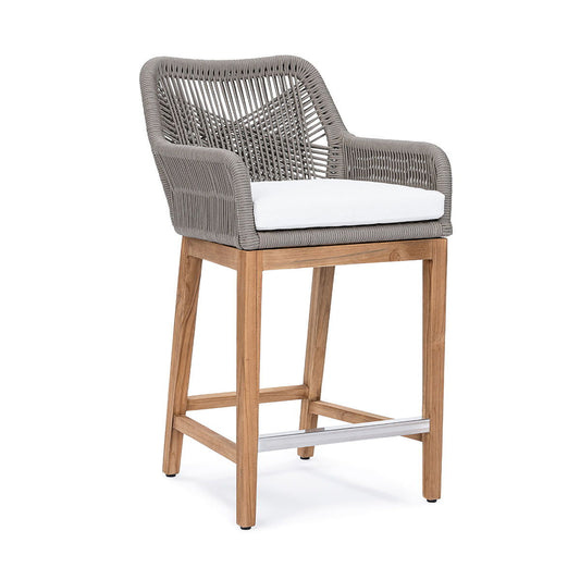 Marley - 24" Outdoor Counter Stool - Gray