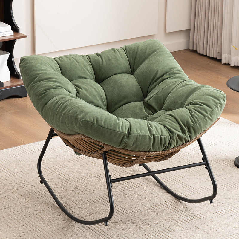 Modern Chenille Rocking Chair - Chenille