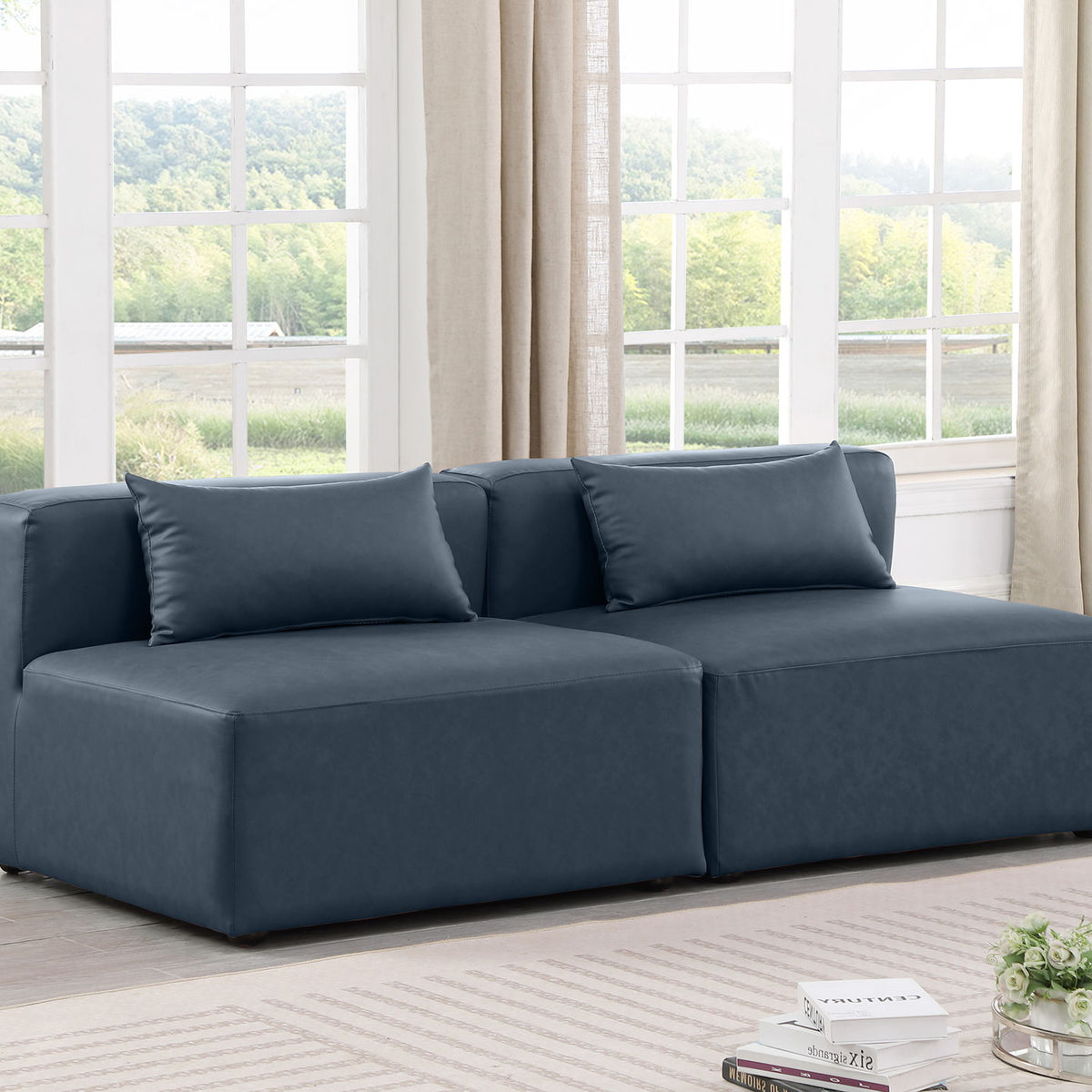 Cube - Modular 2 Seat Armless Sofa