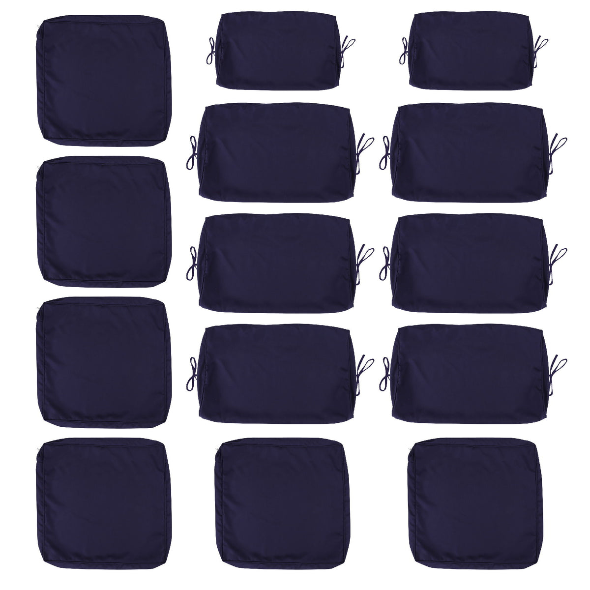 14 Pack Cushion Covers For 7 Piece Wicker Rattan Sectional Sofa