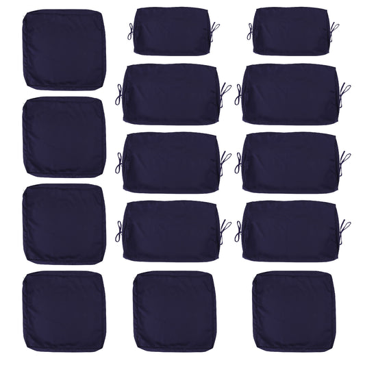 14 Pack Cushion Covers For 7 Piece Wicker Rattan Sectional Sofa