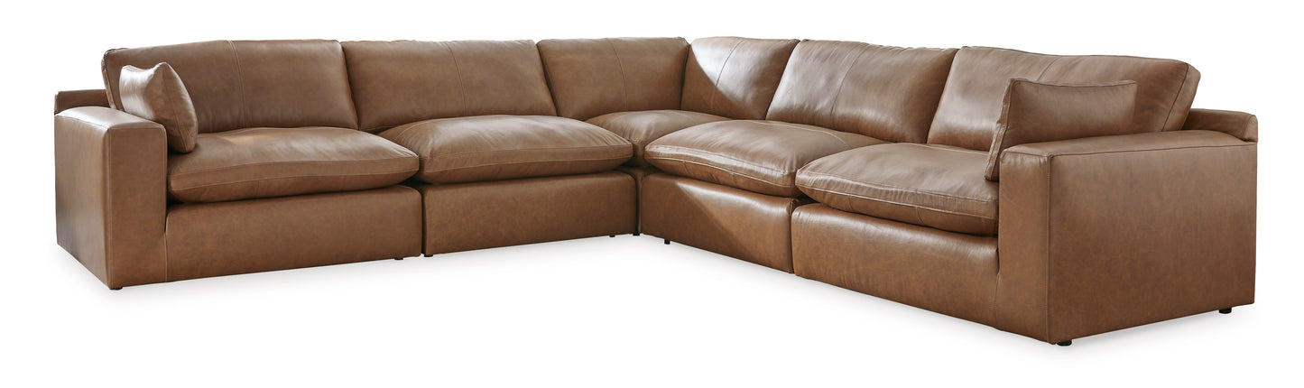 Ashley Furniture Emilia Leather Cloud Sectional