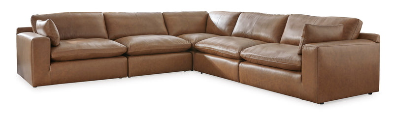 Ashley Furniture Emilia Genuine Leather Cloud Sectional