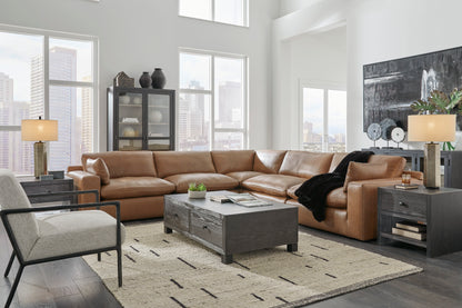 Ashley Furniture Emilia Leather Cloud Sectional