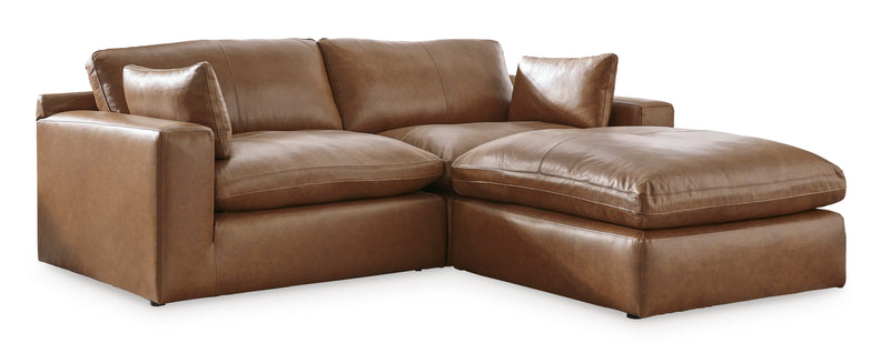 Ashley Furniture Emilia Genuine Leather Cloud Sectional
