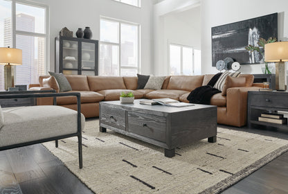 Ashley Furniture Emilia Leather Cloud Sectional