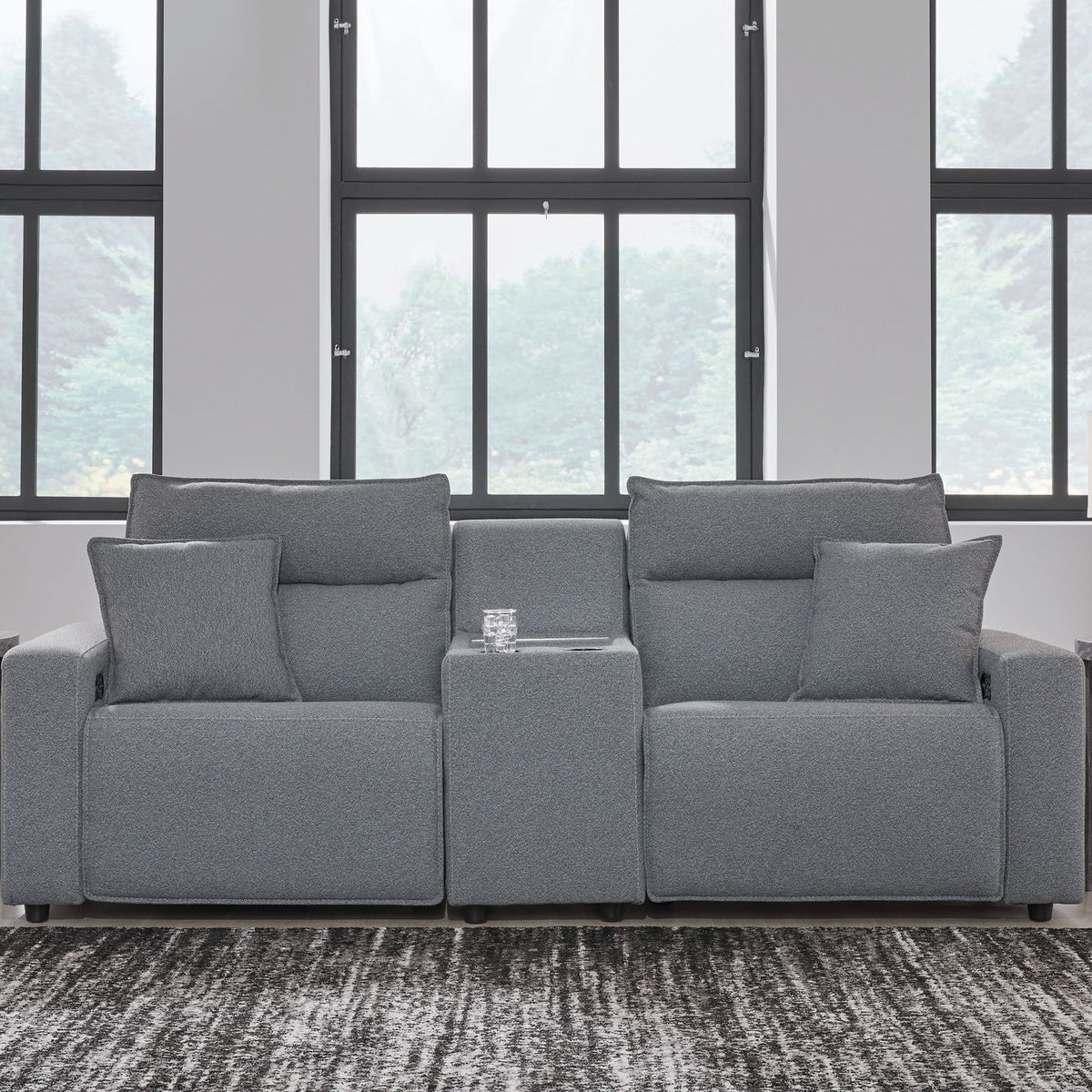 ModMax II - Salt And Pepper - Reclining Sectional
