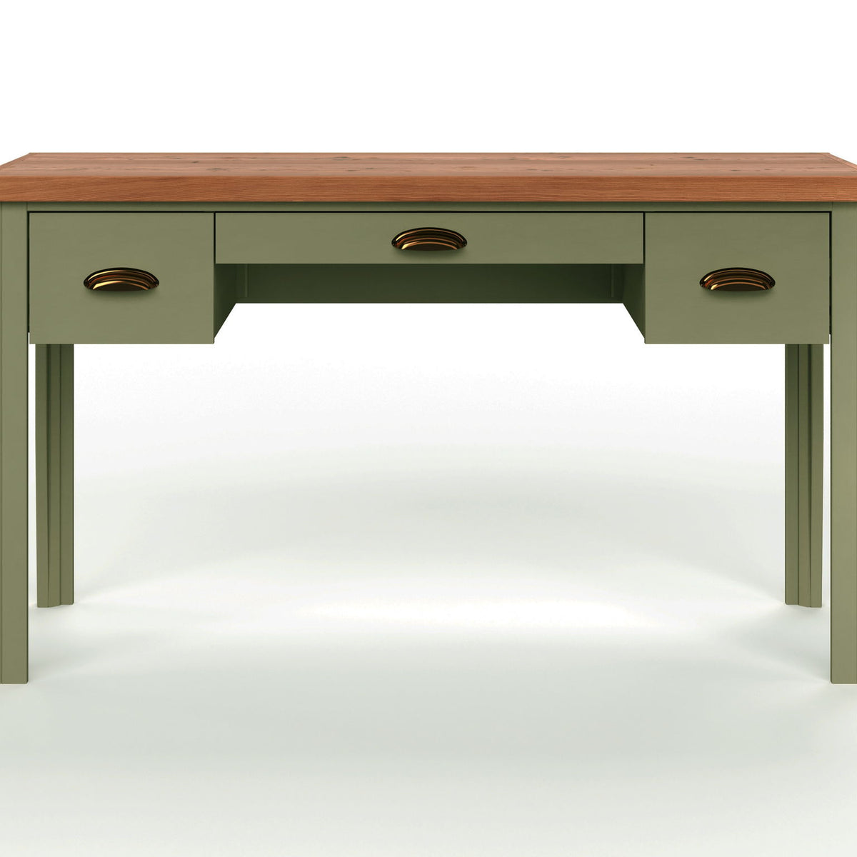 Vineyard - Writing Desk - Sage Green And Fruitwood