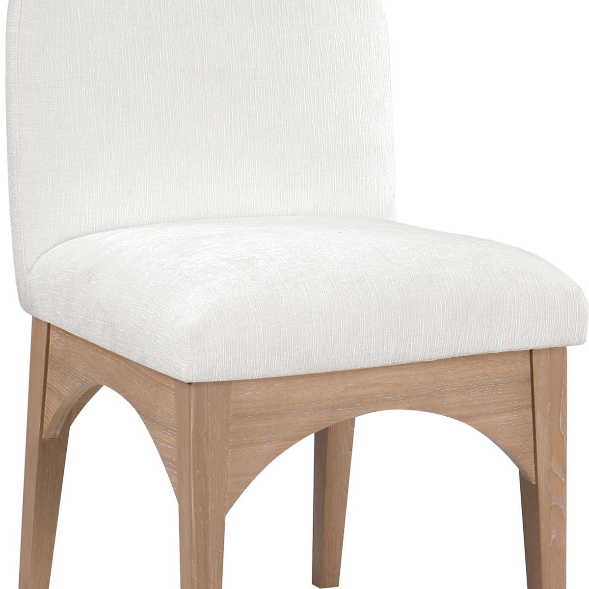 Waldorf - Chenille Dining Side Chair With Natural Legs