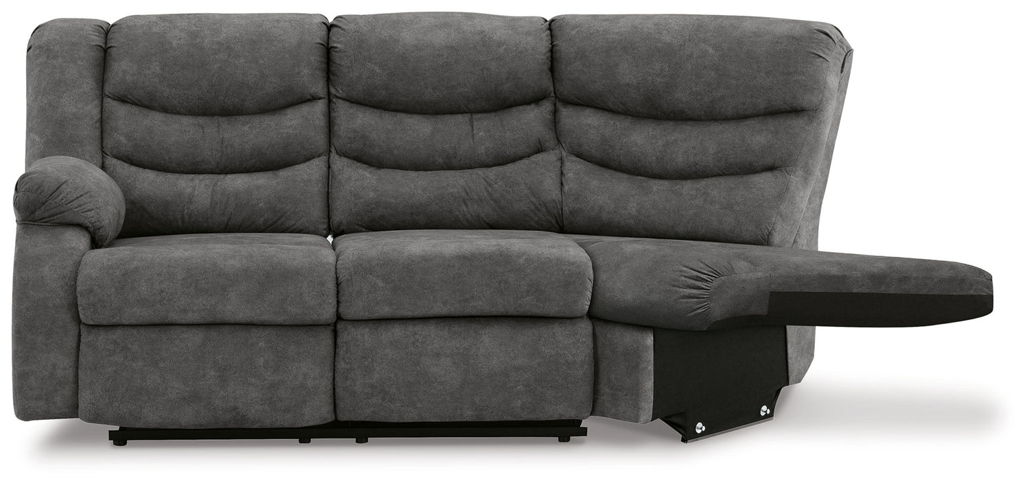 Partymate - Laf Reclining Loveseat - Slate