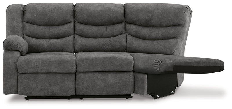 Partymate - Laf Reclining Loveseat - Slate