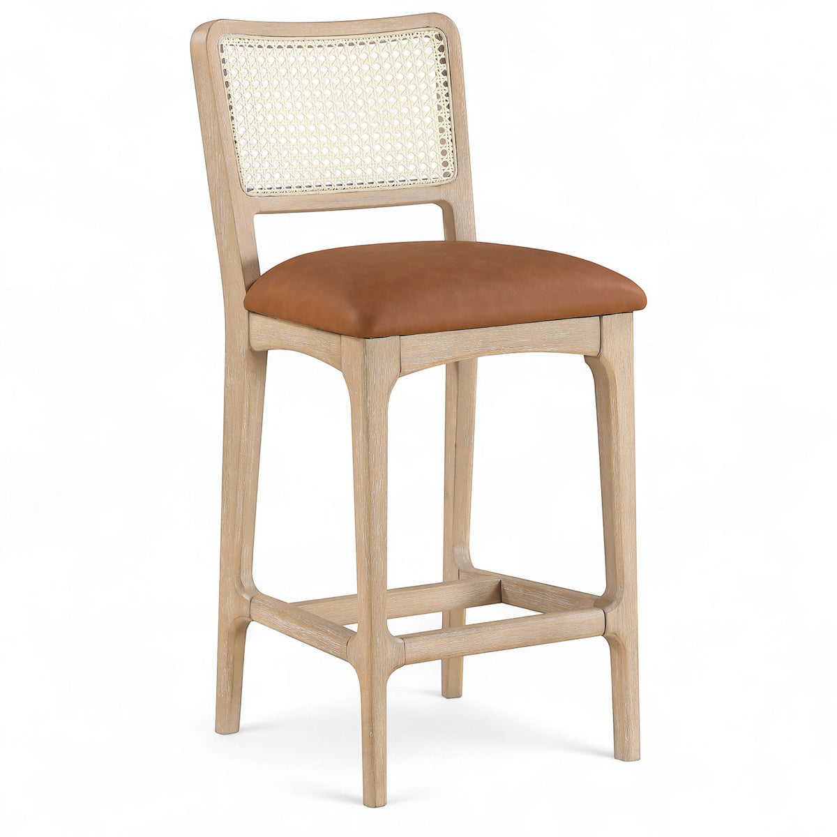 Atrium - Counter Stool With Brushed Natural Base (Set of 2)