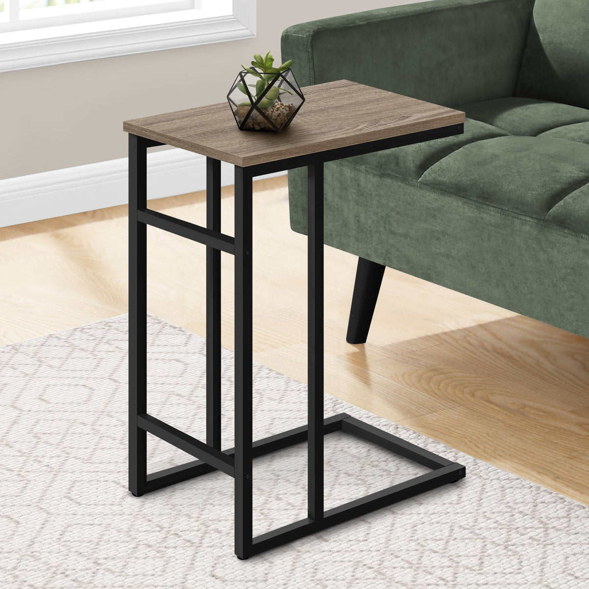 Accent Table, C - Shaped, Contemporary & Modern, Versatile Use