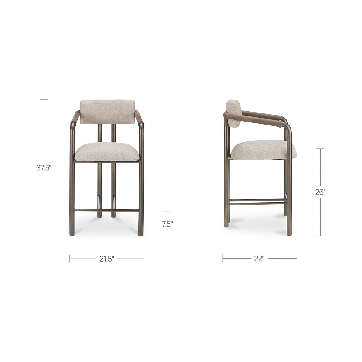 Cassidy - Counter Height (24"-27") - Light Brown