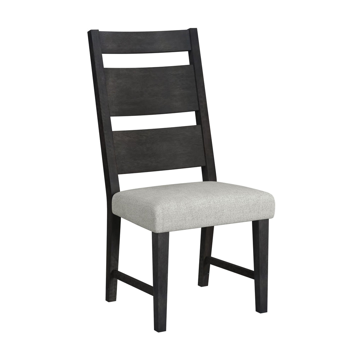 Jemma - Wood Back Dining Side Chair (Set of 2) - Dark Espresso / Beige Linen