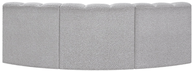 Arc - Boucle Fabric 3 Piece Modular Corner Sofa