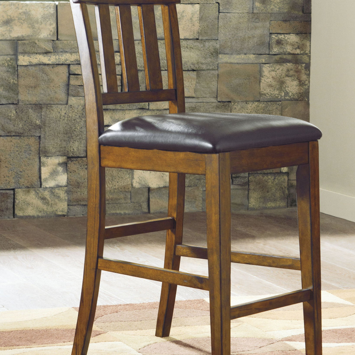 Ralene - Upholstered Barstool (Set of 2) - Medium Brown