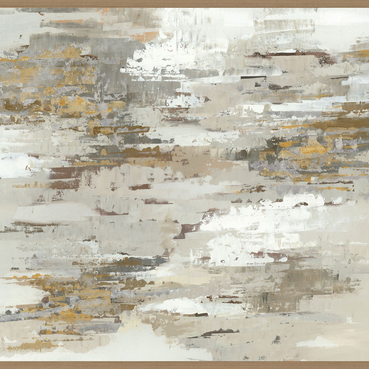 Glow - 48" x 72" River Painting By Buddy Whitlock - Gold
