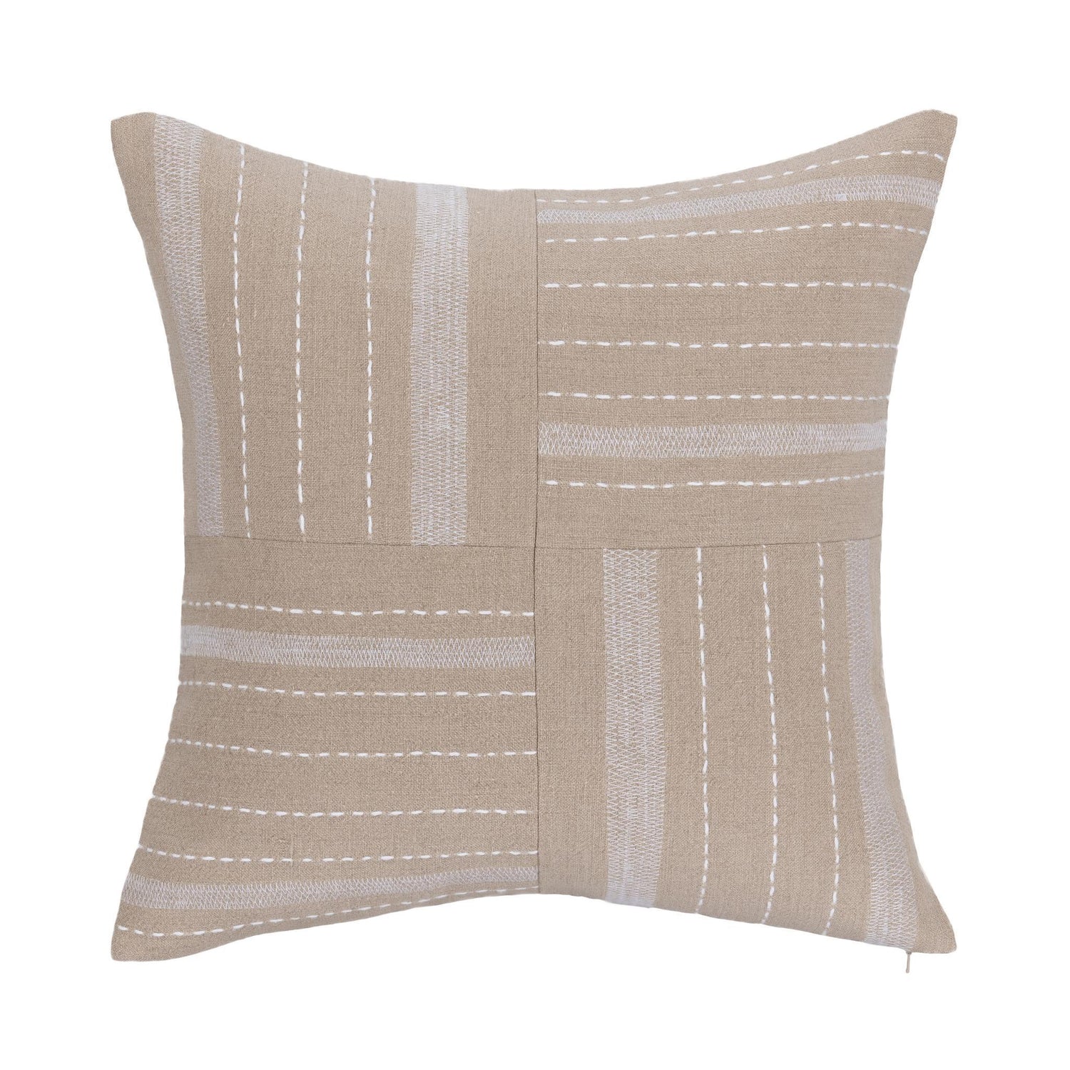 Villa Collection - 22" x 22" Origin Pillow - Natural