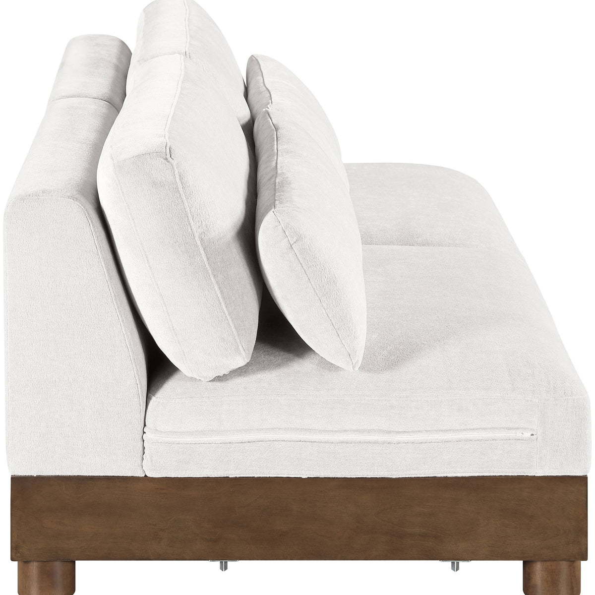 Turin - Chenille Fabric Upholstered Modular Sectional - Cream