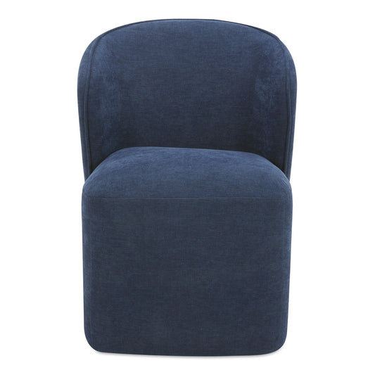 Larson - Rolling Dining Chair Performance Fabric - Helio Midnight