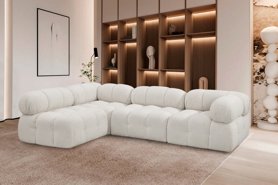 Meridian Furniture Ames Boucle Fabric Sectional