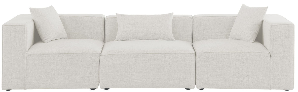 Cube - Linen Modular 3 Seat Sofa