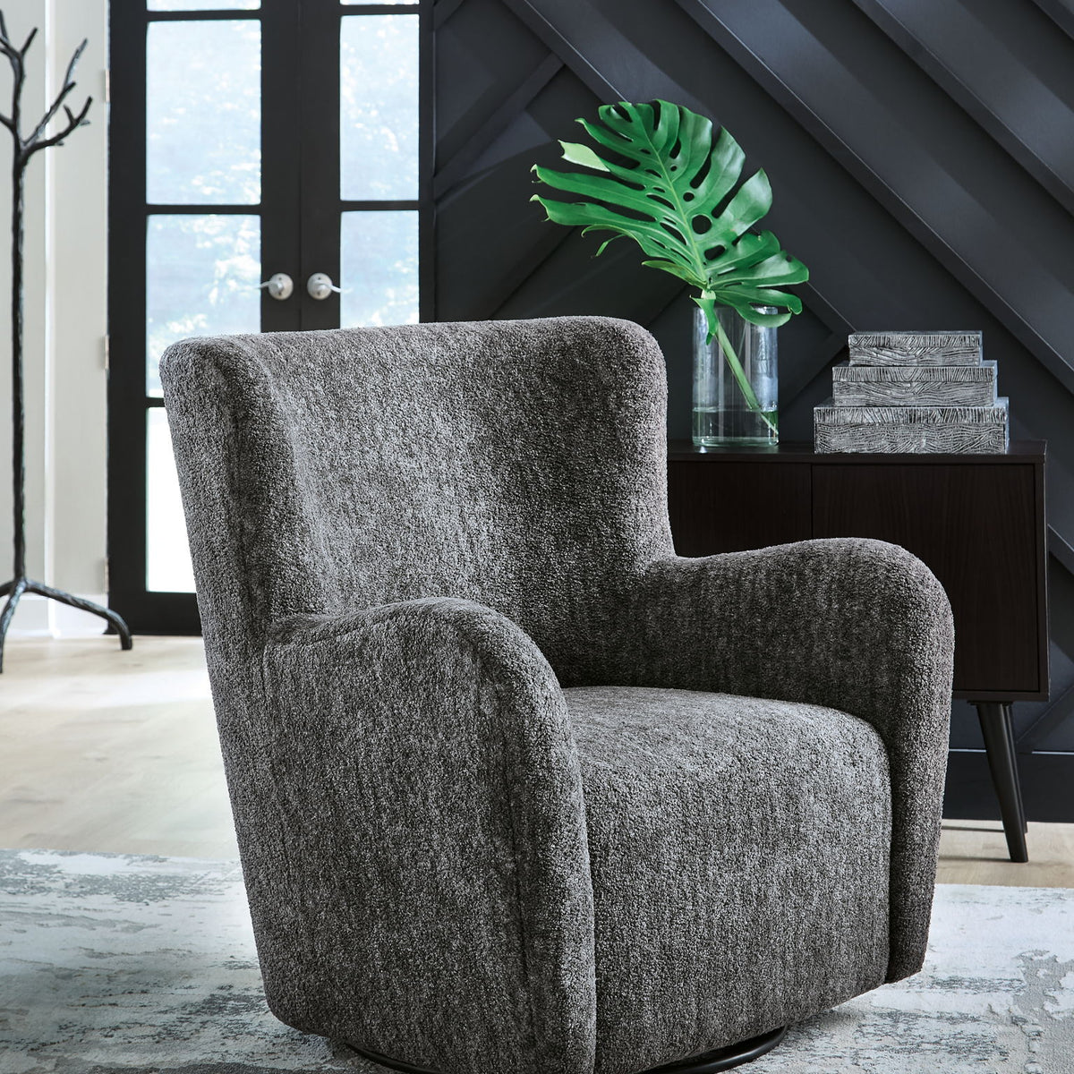 Rowenburg - Swivel Glider Accent Chair