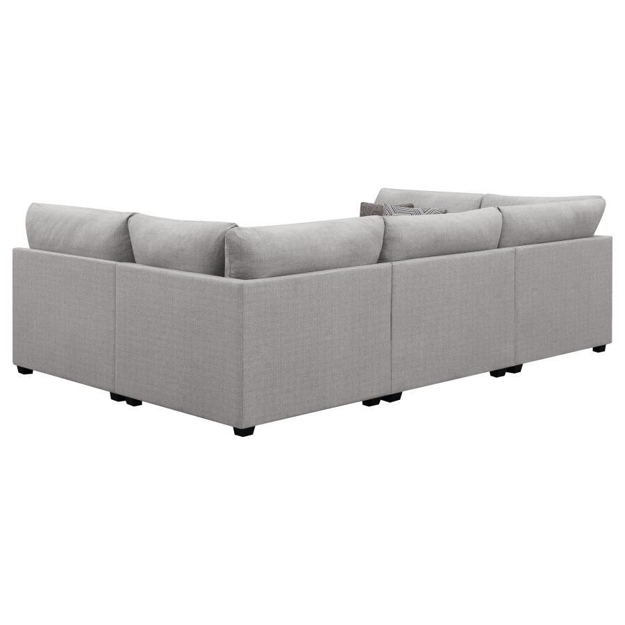 Cambria - 4 Piece Upholstered Modular Sectional Sofa - Gray