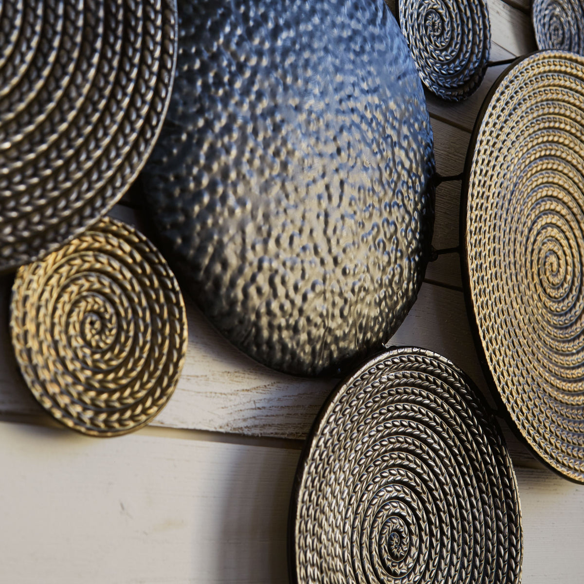 Emsley - Wall Decor - Metallic / Black / Gray