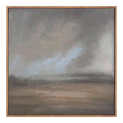 Lulled - Framed Painting - Dark Gray