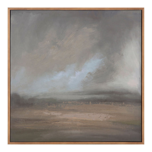 Lulled - Framed Painting - Dark Gray