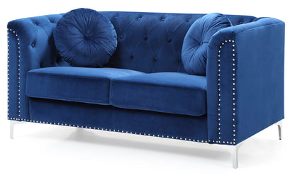 Stylish Sloped Arm Loveseat