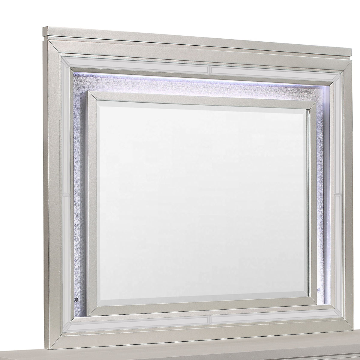 Cross - Glam Mirror With LED - Champagne